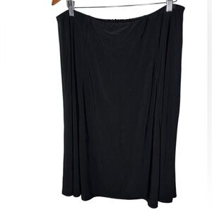 NY Collection Black Women's A-Line Skirt‎ Size XL
